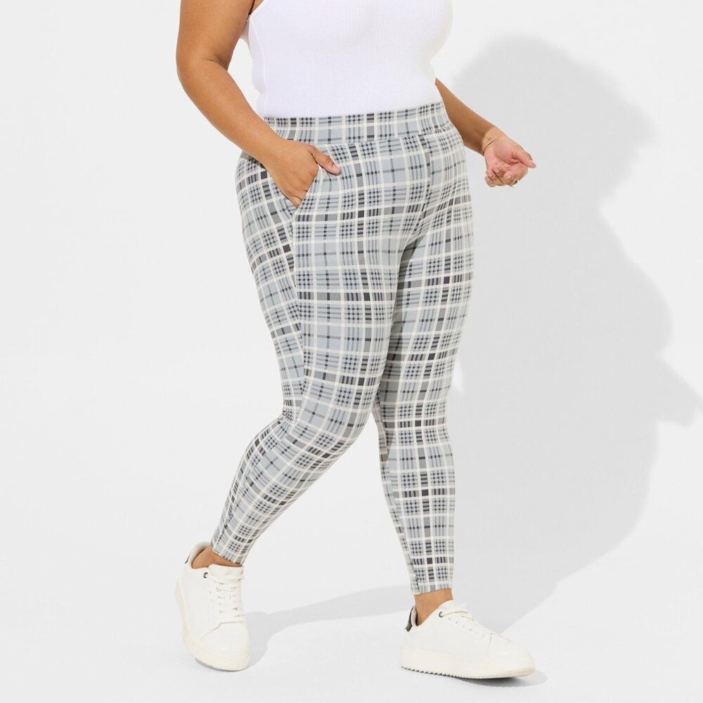 ❤️NWT TORRID POCKET LEGGING - PLAID - COMFORT WAIST - OPAQUE - PLUS SIZE